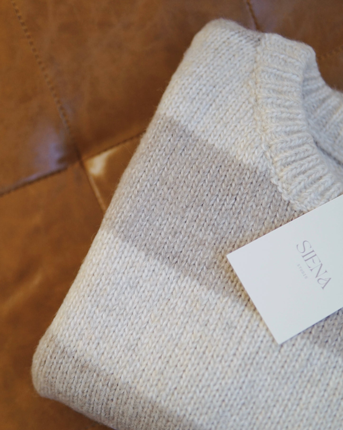 Colorblock Wool Sweater