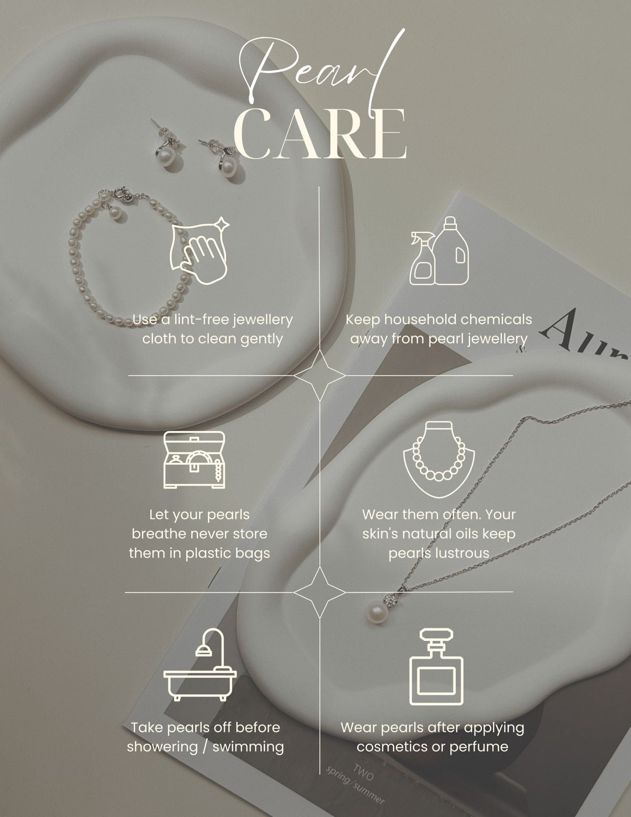 Bold Pearl Huggie Hoop Earrings