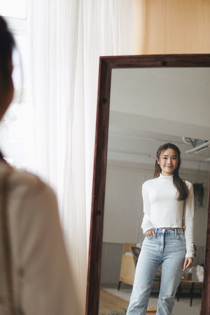 Cropped Turtleneck Top