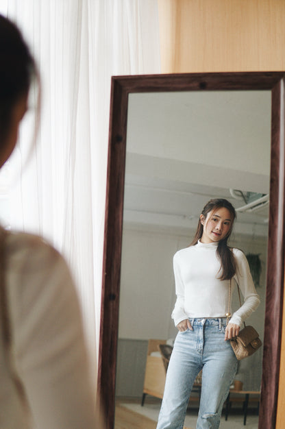 Cropped Turtleneck Top