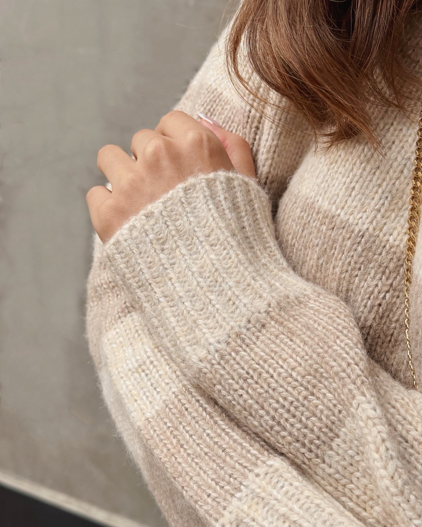 Colorblock Wool Sweater