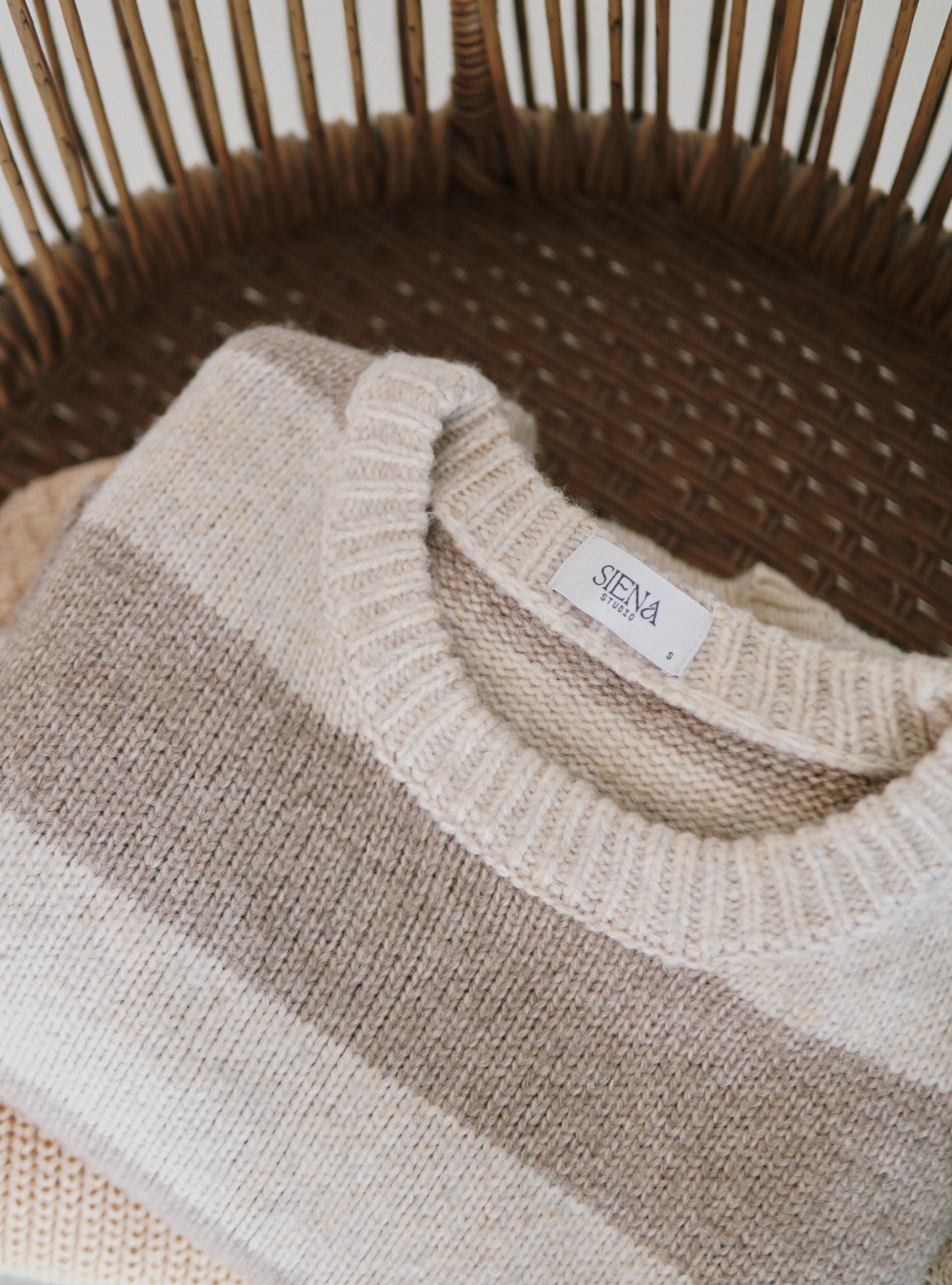 Colorblock Wool Sweater