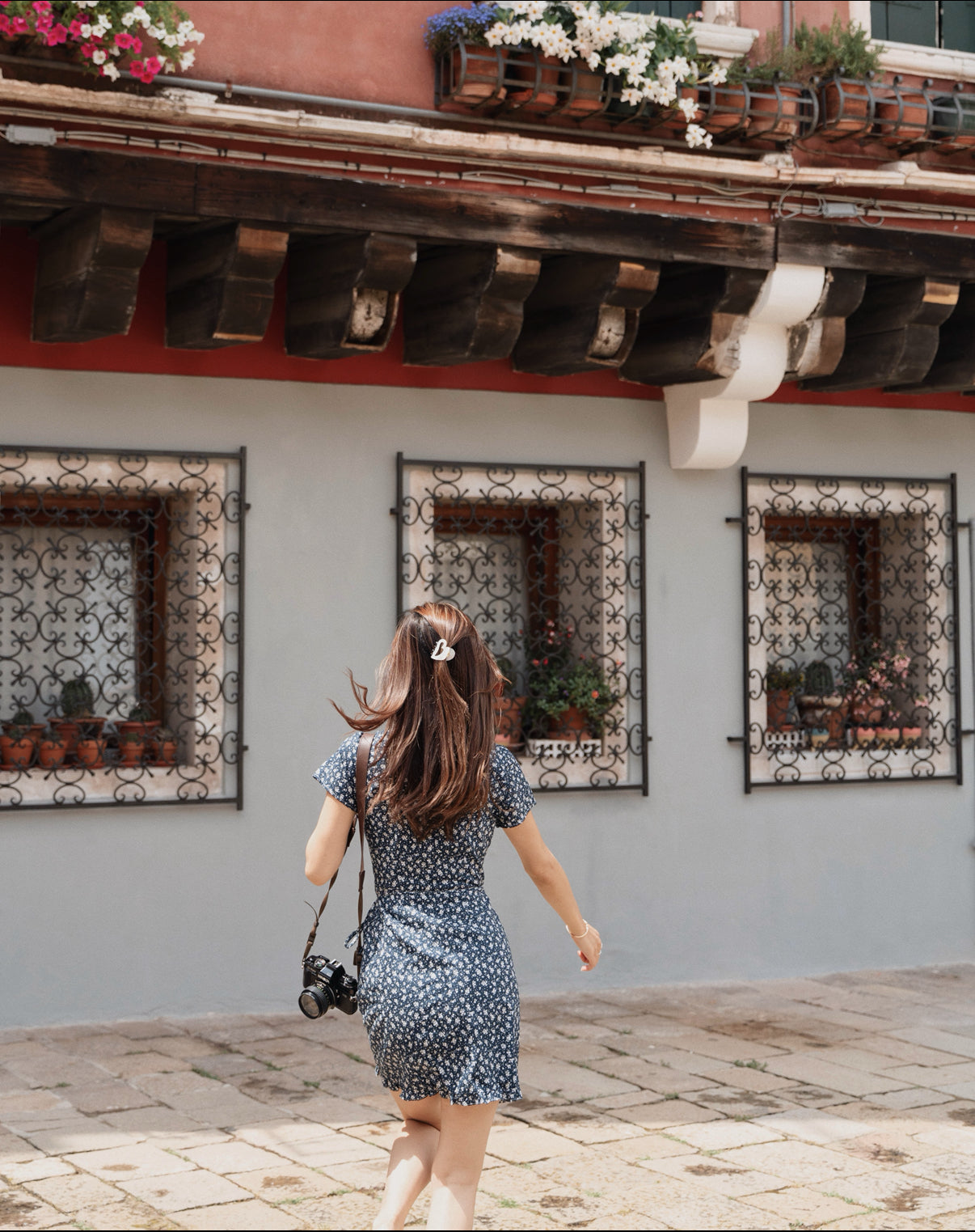 Vienna Ruffle Hem Wrap Dress